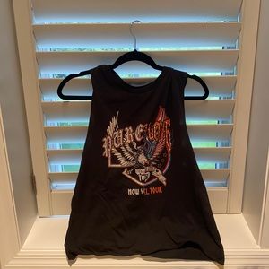 H&M tank tee dark grey